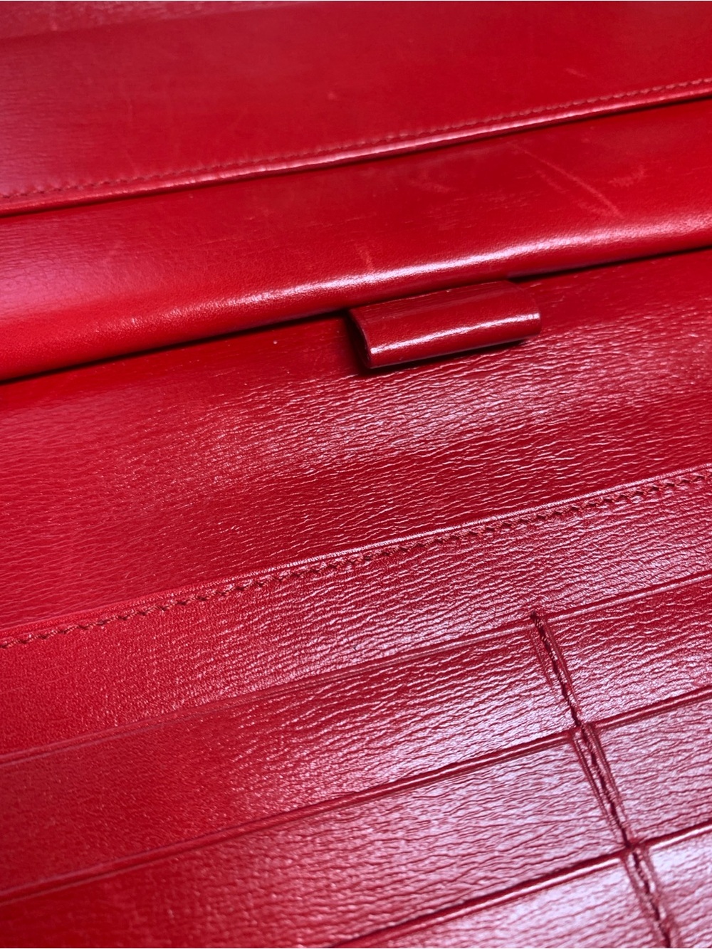 Louis Vuitton Red Textured Epi Leather Long Wallet - Picture 17 of 17